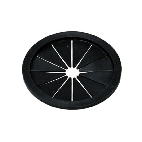 伸晃｜SHINKO 流し用 菊割れゴム 80mm ベルカ ブラック SP-213