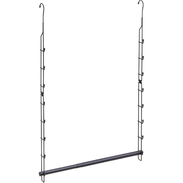 伸晃｜SHINKO クローゼット 吊り下げハンガー 伸縮タイプ ブラック CH-EX