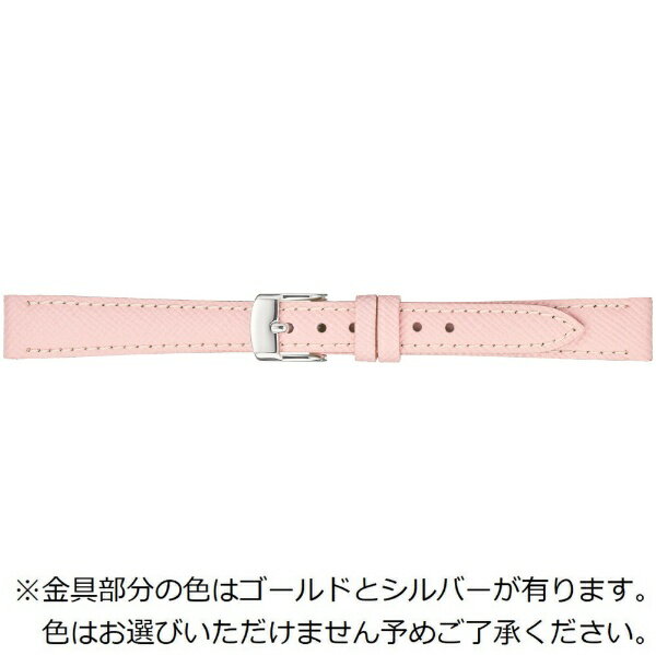 Other - バンビ｜BAMBI 時計バンド 本革 エンボスレザー 白ステッチ かん幅14mm 美錠幅12mm 【金具色指定不可】 ピンク BCE059PL