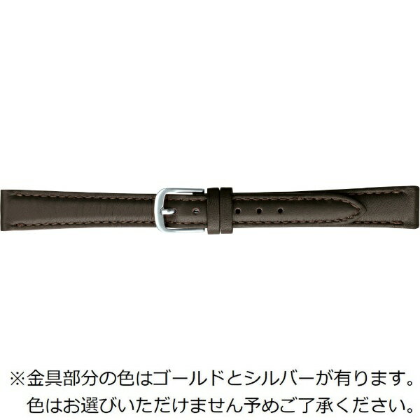 Watch Band, Belt - バンビ｜BAMBI 時計バンド 本革 スムース 撥水 かん幅14mm 美錠幅12mm 【金具色指定不可】 ダークブラウン BCE507BL