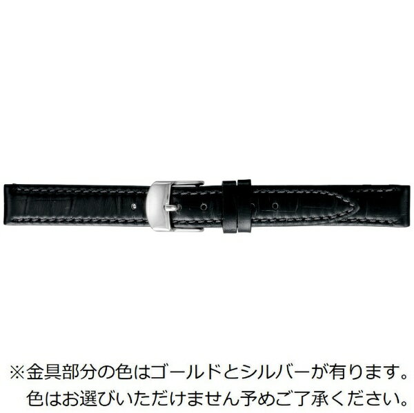 Battery, Care, Repair - バンビ｜BAMBI 時計バンド 本革 型押し スコッチガード 強力撥水！ かん幅10mm 美錠幅10mm 【金具色指定不可】 ブラック BKME053AF