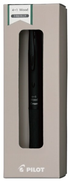 PILOT｜パイロット 【限定パック】ギフトA2024　4+1Wood（フォープラスワンウッド） 多機能ボールペン ブラック P-3491-12 [0.7mm]