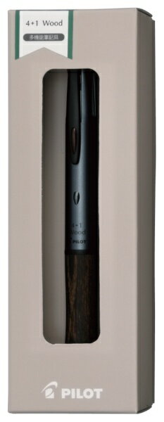 PILOT｜パイロット 【限定パック】ギフトA2024　4+1Wood（フォープラスワンウッド） 多機能ボールペン グレー P-3491-14 [0.7mm]