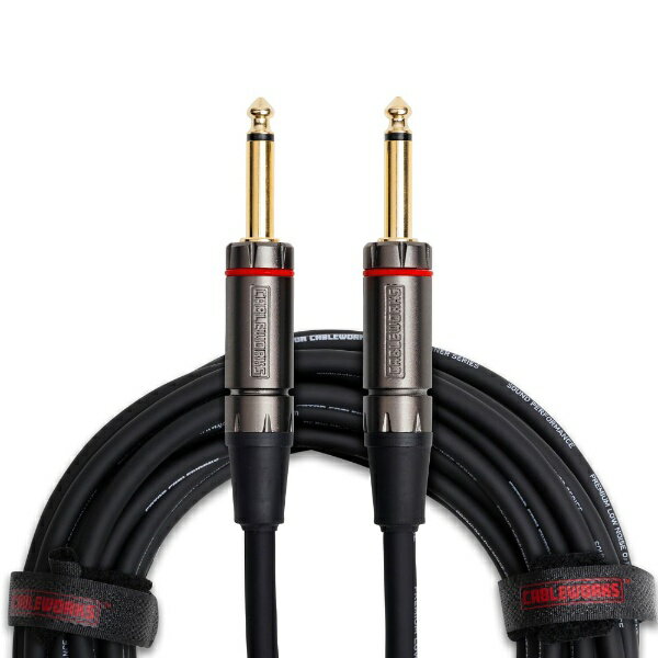 HeadlinerシリーズはCableworksが提供するプレミアムグレードのケーブルです。最高のパフォーマンスと最小の静電容量を誇る導体を採用し、最適な信号伝送を実現します。丈夫で柔軟なPVC(ポリ塩化ビニル)被覆で覆われており、経年劣化に対して耐久性と信頼性の高いケーブルです。特許出願中の新開発コネクターが採用されており、複数のケーブルを使用する際でも簡単に識別しやすいTORIカラーIDリングの装着と強固なデザインを採用しています。・インストゥルメントケーブル・ワイヤーゲージ: 22AWG・インピーダンス: 50Ω・静電容量: 25.9pF/FT・心線： 導体あたり28x0.15mmの錫メッキ銅撚り線・導体材質: 錫メッキ99.9%無酸素銅・コネクター材質: 金メッキ真鍮・被覆素材: 柔軟なPVC(ポリ塩化ビニル)・直径: 7.0mm