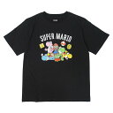 ファインプラス|FINE PLUS スーパーマリオ カラフルヨッシー Tシャツ スーパーマリオ BLACK M 22863177
