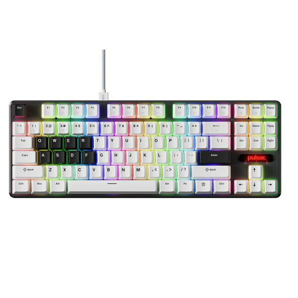 Pulsar Gaming Gears ゲーミングキーボード(ラピッドトリガー対応) PCMK 2HE TKL ホワイト PCMK2HE811W [有線 /日本語配列 /磁気スイッチ]