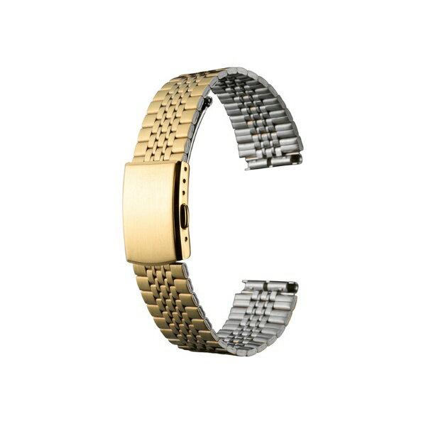 Watch Band, Belt - バンビ｜BAMBI 時計バンド メタル かん幅18mm 本体幅20mm ゴールドIP(ステンレス) BSBE4411G