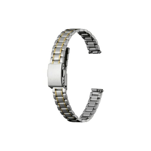 バンビ|BAMBI 時計バンド メタル クイックレバー ブロック かん幅12mm 本体幅12mm シルバー×ゴールドIP コンビ(ステンレス) BSBLE5253TG バンビ|BAMBI 時計バンド メタル クイックレバー ブロック かん幅12mm 本体幅12mm シルバー×ゴールドIP コンビ(ステンレス) BSBLE5253TG