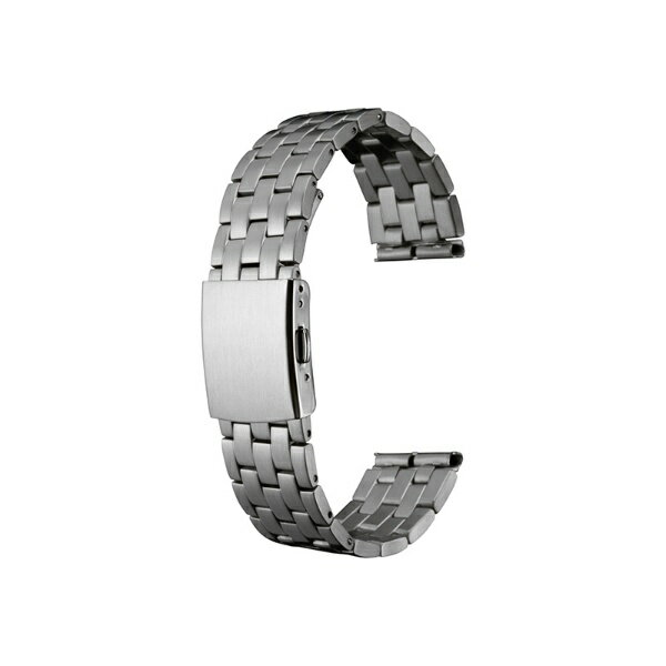 ■オスカー：OSCAR　ワンランク上のメタルバンド上質な素材と洗練されたデザインで落ち着いた雰囲気を醸し出す高級メタルバンドのブランドです。素材と機能にこだわった充実のラインナップを取り揃えております。超硬質メッキ：新開発の銀色IPメッキは表面硬度 Hv 1,200を実現し、バンド表面の小傷防止効果が期待できます。更に、ステンレス生地以上の白色感が高級感を演出します。素材にはSUS316L材を使用、対塩水性の高い高級素材です。ソリッドタイプ・ワンタッチ中留・オールサテン仕上げ。