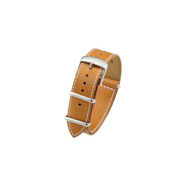 Watch Band, Belt - バンビ｜BAMBI 時計バンド 本革 NATO スムース かん幅20mm 美錠幅20mm ブラウン BCE035C1S