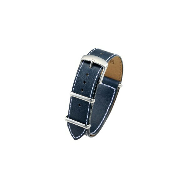 Other - バンビ｜BAMBI 時計バンド 本革 NATO スムース かん幅20mm 美錠幅20mm ネイビー BCE035D1S