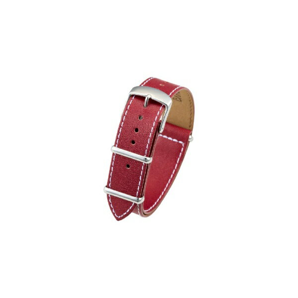 Watch Band, Belt - バンビ｜BAMBI 時計バンド 本革 NATO スムース かん幅18mm 美錠幅18mm ワイン BCE035E1P