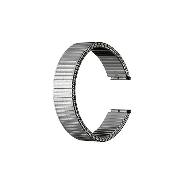 バンビ｜BAMBI 時計バンド エバータイプ 蛇腹 かん幅18mm 本体幅18mm シルバー(ステンレス) BSEE4100S