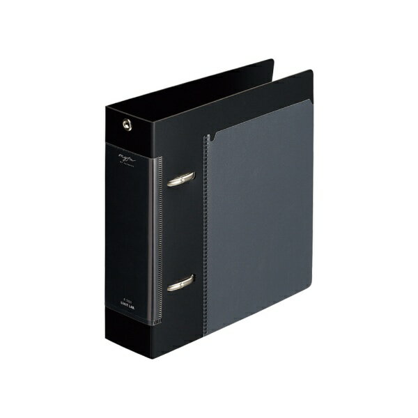 コレクションをひとまとめコレクションポケット各種（別売）と合わせて様々なコレクションをひとまとめに収納できます。（※ポケットは別売りとなり、商品本体には付属しておりません。）ポケット付きの表紙表紙にはA6サイズ用紙やポストカードが入るポケット付きでオリジナルの表紙が作れます。閲覧しやすいD型リングポケットや書類の端が揃って閲覧しやすい2穴D型リングを採用しています。（紙抑えは付属していません。）セーフティストッパー付きオリジナルのコレクションファイルが作れるオリジナルのコレクションファイルが作れる背表紙にはキーホルダーが付けられるハトメ（穴）が付いています。（ボールチェーン推奨）また、ラベリングやデコレーションがしやすいデザインの背見出し紙も付属しています。●本体寸法：幅×奥行×高さ 45×164×179mm●本体重量：133g●収容量：コピー用紙350枚●材質：表紙／ポリプロピレン（生地厚1.2mm）、とじ具／スチール　●色：ジェットブラック※ポケットは付いておりません。