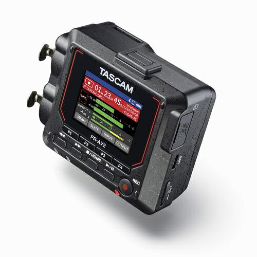 楽天ビック(ビックカメラ×楽天)のTASCAM｜タスカム TASCAM 32ビットフロート/ Dual ADC対応2チャンネルポータブルフィールドレコーダー　FR-AV2｜アングル2