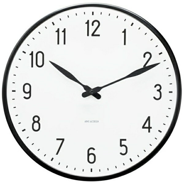ARNE JACOBSEN（アルネ ヤコブセン） 掛時計 Station Wall Clock 29cm white/black AJ43643