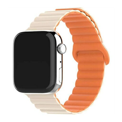 ALLONE|アローン Apple Watch 38/40/41 シリコンマグネットバンド ベージュオレンジ ALG-WS01BEOR ALLONE|アローン Apple Watch 38/40/41 シリコンマグネットバンド ベージュオレンジ ALG-WS01BEOR