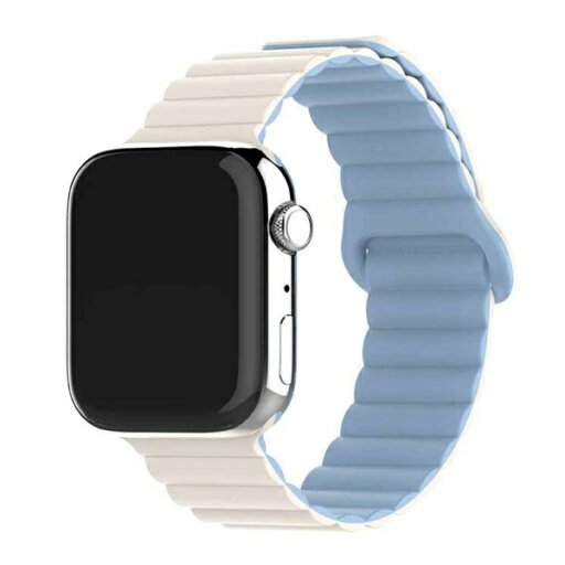ALLONE|アローン Apple Watch 38/40/41 シリコンマグネットバンド ホワイトブルー ALG-WS01WHBL ALLONE|アローン Apple Watch 38/40/41 シリコンマグネットバンド ホワイトブルー ALG-WS01WHBL