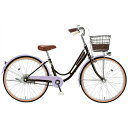 丸石サイクル|Maruishi Cycle 26型 子供用自転車 リズミック Rhythmic(シングルシフト) ブラック×パープル RZP26R2025年モデル【キャンセル・返品不可】 【代金引換配送不可】(4)