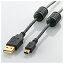 쥳ELECOM 1.0m USB2.0֥ AۢΡminiB [ե饤ȥե] U2C-MF10BKrb_ cable_cpn