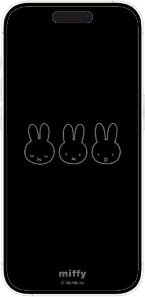 グルマンディーズ｜gourmandise iPhone 16 Pro ガラススクリーンプロテクター ミッフィー ミッフィー MF-549A