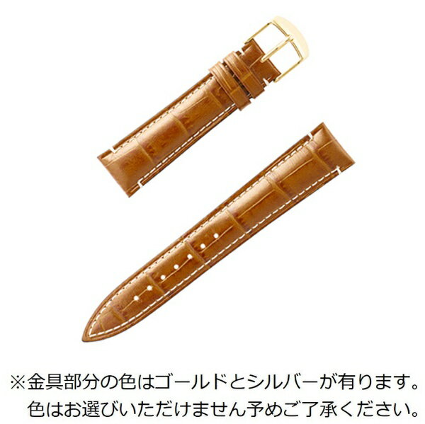 バンビ｜BAMBI 時計バンド 本革 型押し かん幅19mm 美錠幅16mm 【金具色指定不可】 ブラウン BKE006CR