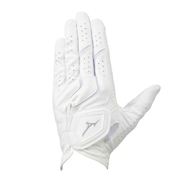 mizuno｜ミズノ 左手用 ゴルフグローブ W-GRIP（ダブルグリップ） ホワイト×ホワイト 5MJML40110 [メンズ /左手着用(右打ち用) /21cm]【返品交換不可】