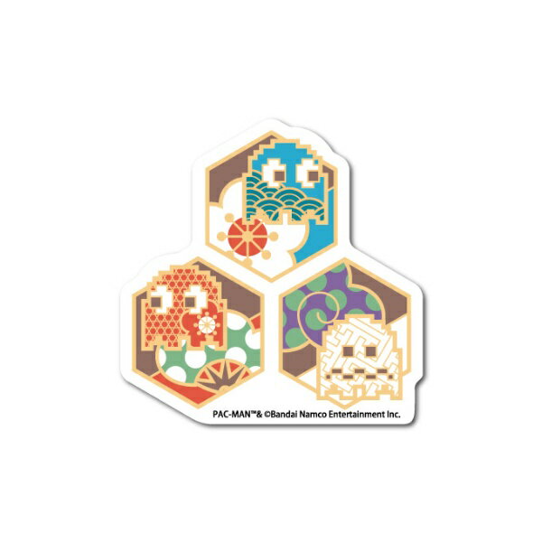ゼネラルステッカー｜GENERAL STICKER ダイカットステッカー PAC-MAN 亀甲ゴースト PAC-006