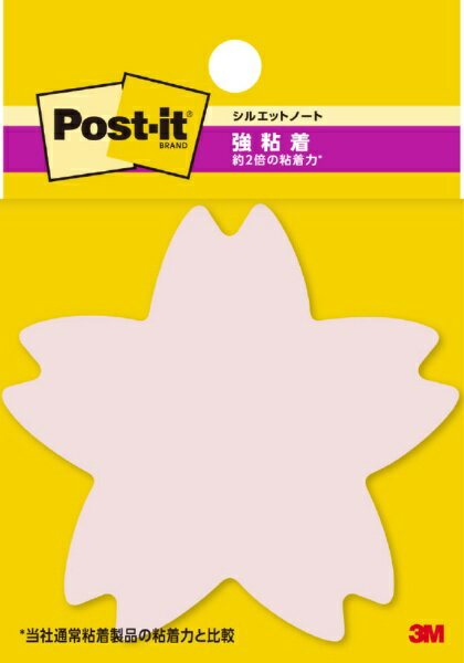 3Mジャパン｜スリーエムジャパン 強粘着 シルエットノート Post-it(ポスト・イット) サクラ SSS-CHU