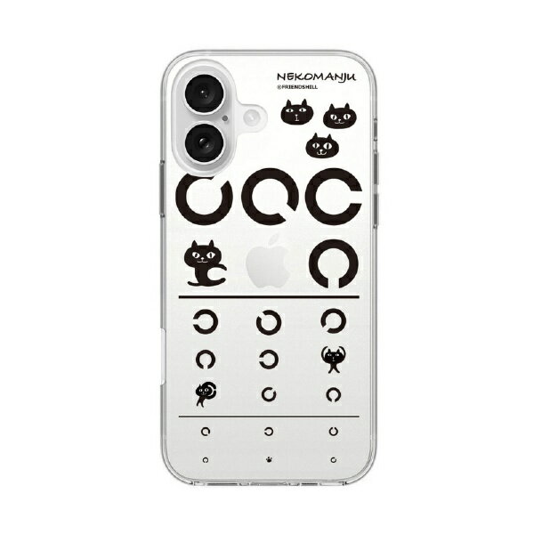 ROA｜ロア iPhone 16（6.1インチ） ソフトクリアケース MagSafe ネコマンジュウ abbi FRIENDS マンジュウアイズ ABF27262i16