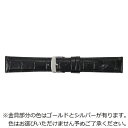 バンビ|BAMBI 時計バンド 本革 型押し クイックレバー 裏ラバー フォーマルハウト かん幅20mm 美錠幅18mm ブラック BKLE040AS