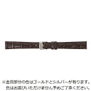 バンビ|BAMBI 時計バンド 本革 型押し クイックレバー 裏ラバー フォーマルハウト かん幅16mm 美錠幅14mm ダークブラウン BKLE040BN