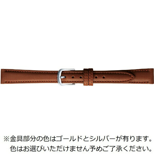 バンビ｜BAMBI 時計バンド 本革 スムース かん幅13mm 美錠幅10mm 【金具色指定不可】 ブラウン BCE115CJ