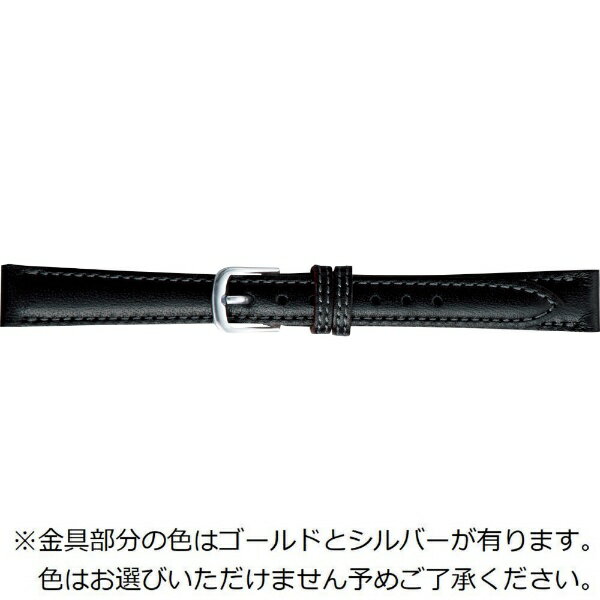 バンビ｜BAMBI 時計バンド 本革 スムース かん幅12mm 美錠幅10mm 【金具色指定不可】 ブラック BCE115AI