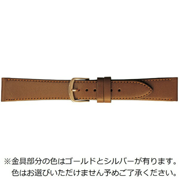 バンビ｜BAMBI 時計バンド 本革 スムース かん幅19mm 美錠幅15mm 【金具色指定不可】 ブラウン BCE245CR