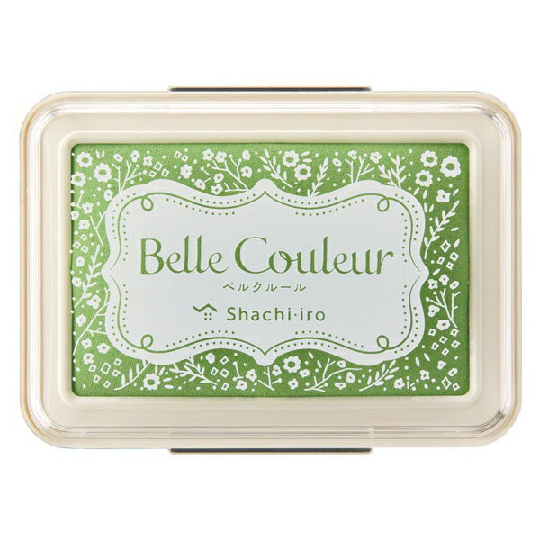 シヤチハタ|Shachihata スタンプ台 Belle Couleur(ベルクルール) アップルグリーン HBC-1-AG
