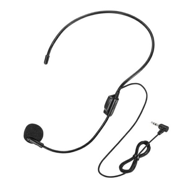 ●弊社製ハンズフリー拡声器スピーカー（品番： MM-SPAMP19）で使用できるヘッドマイクです。●マイク部はフレキシブルアームとなっており自由に動かすことができます。注意： 本製品はMM-SPAMP19専用です。他の拡声器に接続しても十分な性能は得られません。