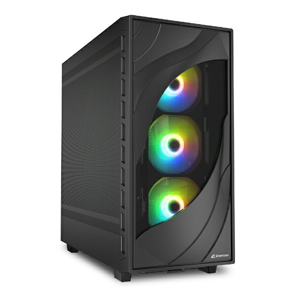SHARKOON｜シャークーン PCケース [ATX /Micro ATX /Mini-ITX] REBEL C80M RGB(メッシュ メタル) ブラ..