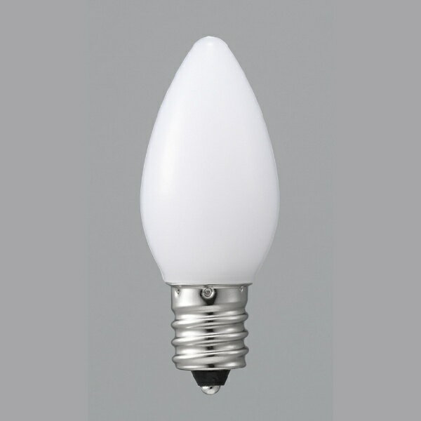 YAZAWA｜ヤザワ LEDローソク球電球色E12ホワイト LDC1LG20E12W 3000K 25lm [E12 /電球色 /1個 /全方向タイプ]