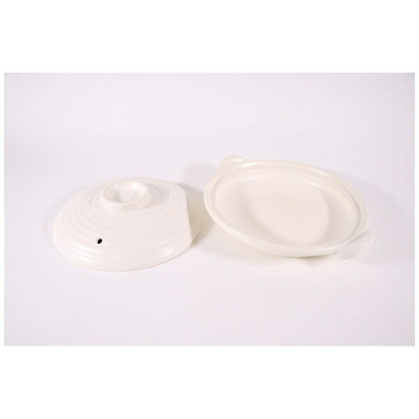 カンダ｜Kanda 耐熱素焼浅型土鍋 26cm 白塗