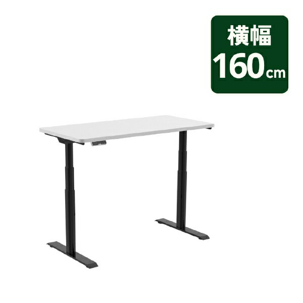 FlexiSpot｜フレキシ スポット 電動昇降式デスク [W1600xD700xH25＋600〜1250mm] E8(天板：ホワイト 長..