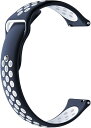 AMAZFIT|アマズフィット Amazfit シリコン 替えバンド 22mm ネイビー&ホワイト sp200025-S16-C126Q06