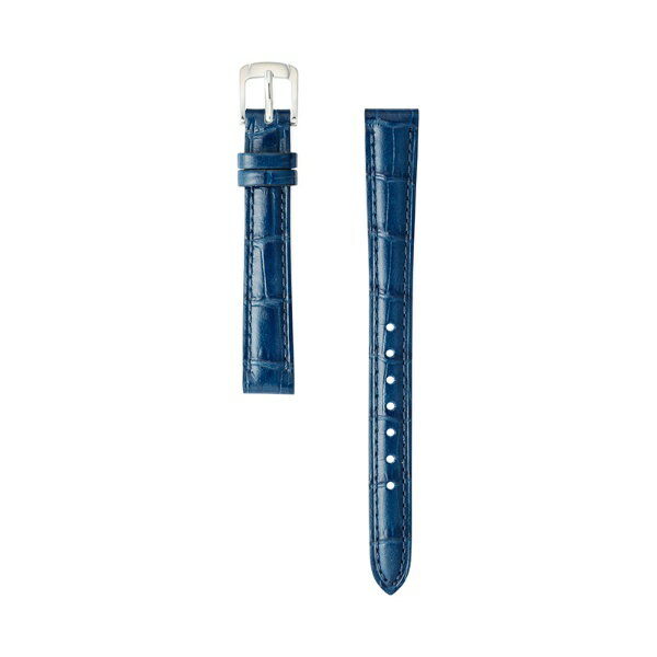 バンビ｜BAMBI 時計バンド 本革 型押し スコッチガード 強力撥水！ かん幅10mm 美錠幅8mm 【金具色指定不可】 ネイビー BKME051DF