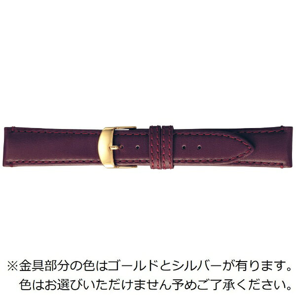 バンビ｜BAMBI 時計バンド 本革 スムース スコッチガード 強力撥水！ かん幅21mm 美錠幅18mm 【金具色指定不可】 ワイン BCME003ET