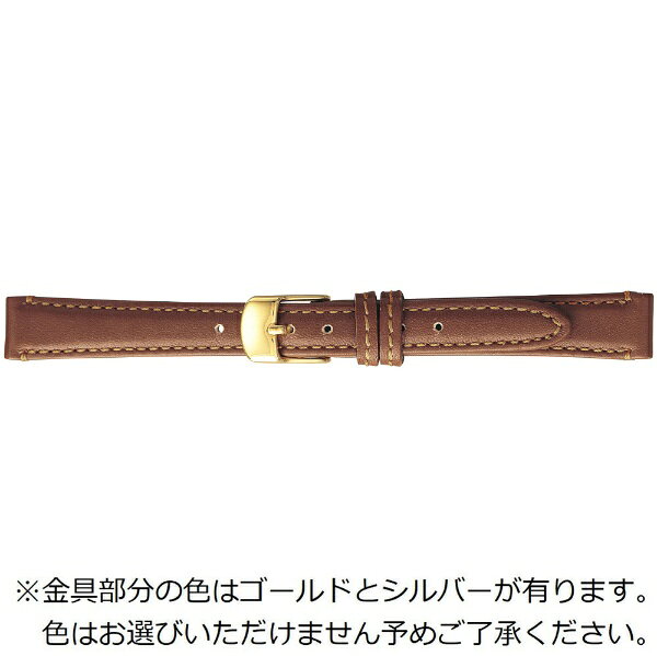 バンビ｜BAMBI 時計バンド 本革 スムース スコッチガード 強力撥水！ かん幅11mm 美錠幅10mm 【金具色指定不可】 ブラウン BCME003CH