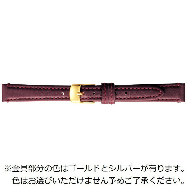 Watch Band, Belt - バンビ｜BAMBI 時計バンド 本革 スムース スコッチガード 強力撥水！ かん幅14mm 美錠幅12mm 【金具色指定不可】 ワイン BCME003EL