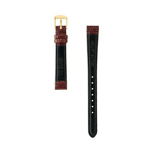 楽天ビック(ビックカメラ×楽天)のバンビ｜BAMBI 時計バンド トカゲ革 （リザード） 撥水 かん幅13mm 美錠幅10mm 【金具色指定不可】 ダークブラウン BTE520BJ｜アングル3