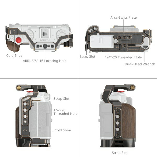 SmallRig｜スモールリグ FUJIFILM X-M5用「レトロ」ケージ4892 SmallRig SR4892