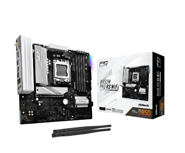 ASROCK｜アスロック マザーボード(Socket AM5) B850M Pro RS WiFi [MicroATX]