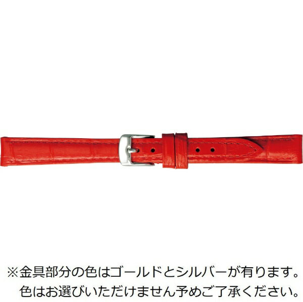■クロコダイル模様の型押しを施した、高級感のある時計ベルト牛革に施した型押し（エンボス）加工で時計をより一層引き締めますカラフルなカラーバリエーションを揃えました。※金具部分の色はゴールドとシルバーがあります。色はお選びいただけません。予めご了承ください。